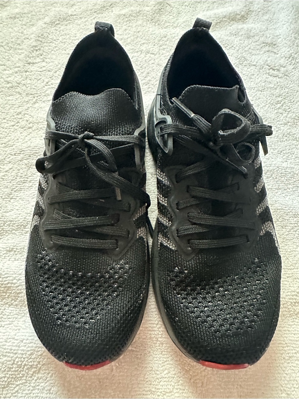 Boys Black Knit Running Sneakers - Lightweight Comfort